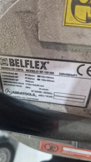 Sierra de cinta BELFLEX BF 180 SM