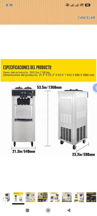 Máquina Profesional Helados Soft