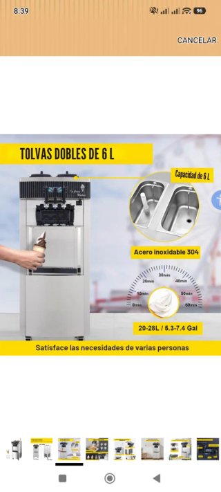 Máquina Profesional Helados Soft