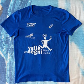 Maglietta Running Asics Taglia M Blu