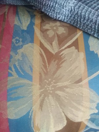 Sofá con funda de tela gris de regalo
