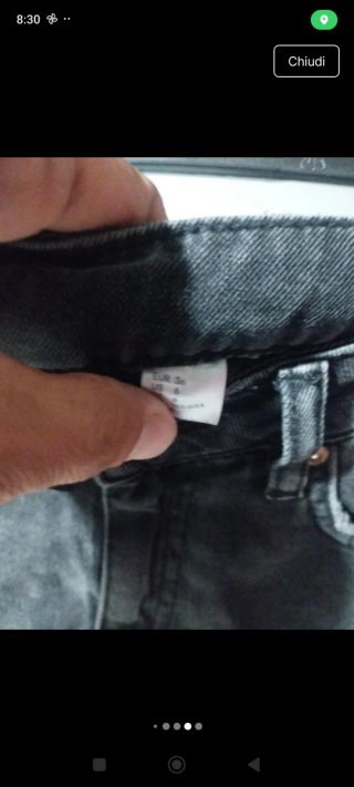 Shorts H&M denim ricamati taglia S