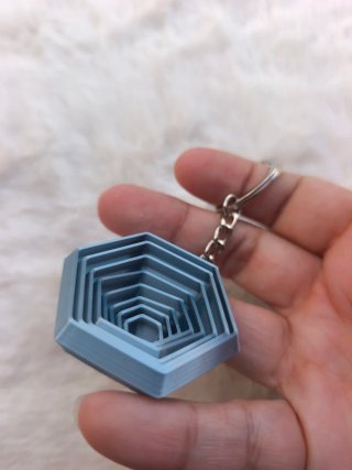 Llavero Hexagonal Flexible