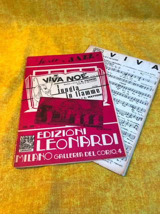 Spartito Musicale Viva Noè - Jungla In Fiamme 1948