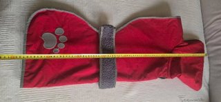 Poncho para perro con huella