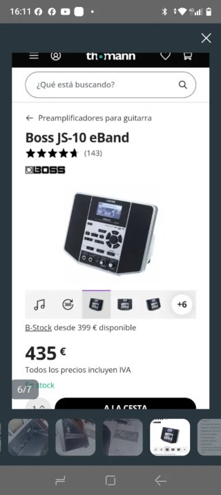 BOSS eBand JS-10 Reproductor Guitarra
