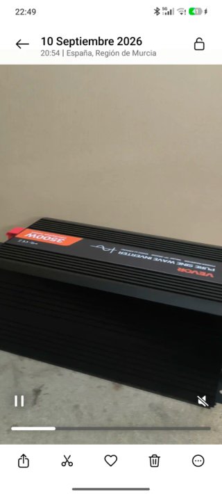 Inversor Vevor Onda Pura 3500W Nuevo.