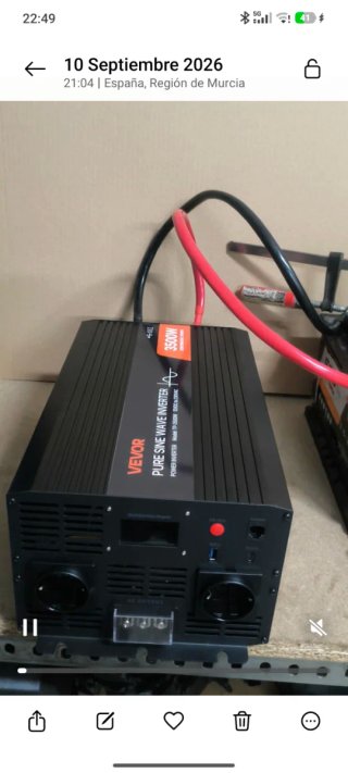Inversor Vevor Onda Pura 3500W Nuevo.