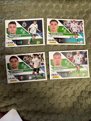 Lote cromos Panini La Liga Racing Santander