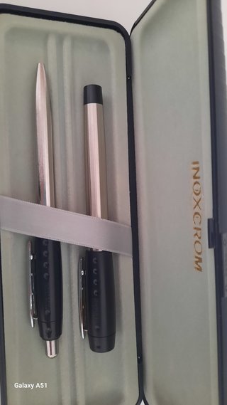 Pluma y bolígrafo Inoxcrom sin estrenar