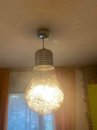 Lámpara Colgante Bombilla Transparente