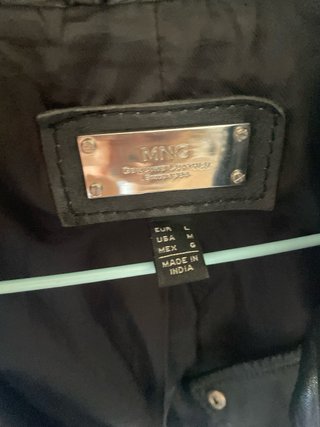 Chaqueta de piel Mango Talla M