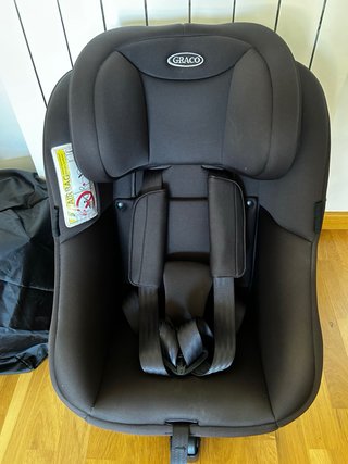 Silla Coche negra para Bebe con Isofix 0-18kg
