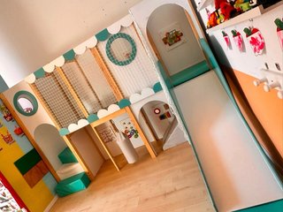 Parque infantil madera ludoteca/casa
