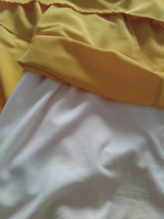 Vestido amarillo largo L