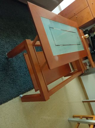 Mesa de centro madera y cristal