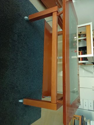 Mesa de centro madera y cristal