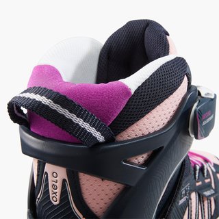 Patines Línea Niños Oxelo Ajustable 4 tallas Fit 5 Negro