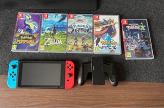 Nintendo Switch + 5 Juegos Pokémon y Zelda