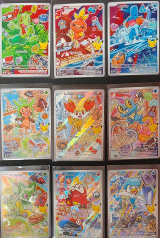 Pokémon Set 9 Iniciales Serie 3