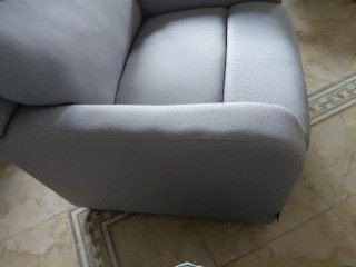 Sillón reclinable gris