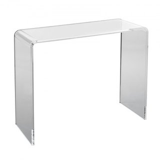 Mesa Consola Acrílica, Mesa de Final de Acrílico Transparente, Mesa Lateral de Acrílico Transparente 37.95x15x29.13 pulgadas, para Vestíbulo, Sala de Estar, Comedor