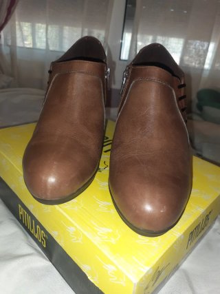 Botines Pitillos Piel Marrones Talla 38