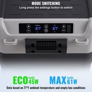 Refrigerador de Coche Portátil, Refrigerador de Coche de 12 Voltios, Congelador Portátil de Doble Zona de 50 L / 52.8 QT, Temperatura Ajustable de -4℉ a 68℉, Enfriador de Compresor para el Hogar, ...
