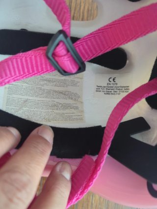 Casco Bicicleta Barbie Rosa Flores