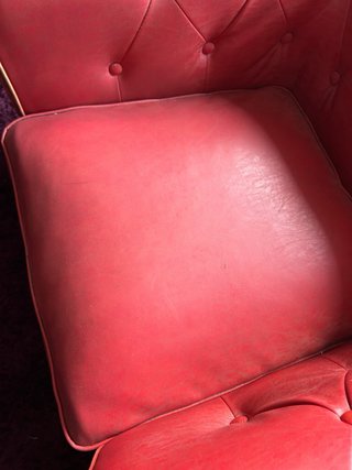 Sillón Chester Piel skyr rojo