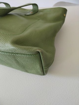 The Bridge shopper pelle verde