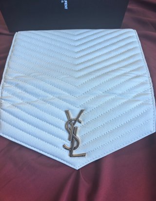 Bolso YSL Blanco Cadena Dorada