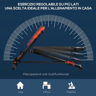 Banco Plano de Gimnasio, Banco de Pesas Ajustable para Entrenamiento en Casa, Banco de Gimnasio Multifuncional Con 1 Ajuste Plano Y 2 Inclinaciones, 4 Ajustes de Pie, Negro