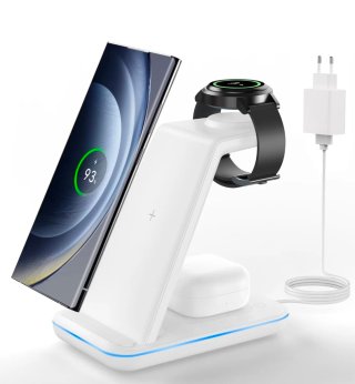 Caricabatterie Wireless 3 in 1, 15 W