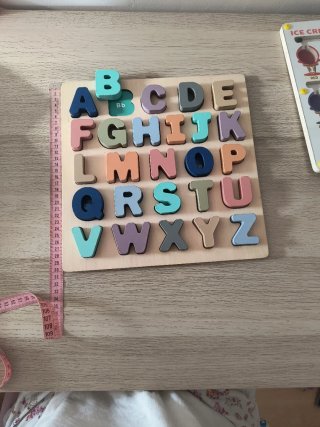 Puzzle de Madera con Letras Mayúsculas 30 cm
