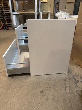 Mueble de baño blanco 80cm suspendido