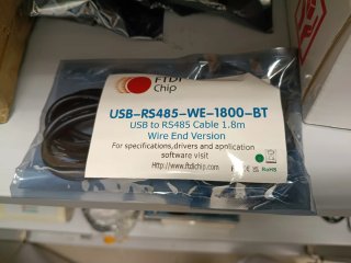 Cable USB a RS485 FTDI 1.8m Wire End Version