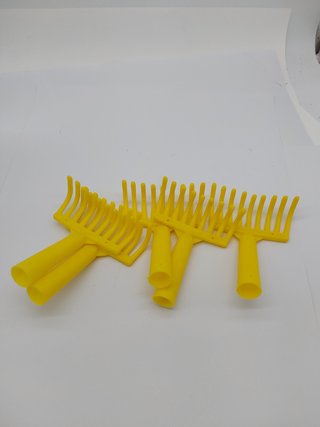 Crisalide® - 5 PZ Rastrillo peine para aceitunas, 9 dientes de plástico, conexión cónica para mango