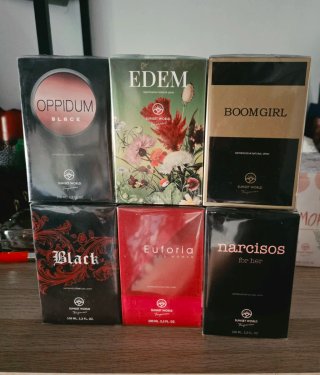 Lote 6 perfumes mujer Sunset World