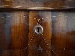 Cómoda de madera y mármol S.XIX