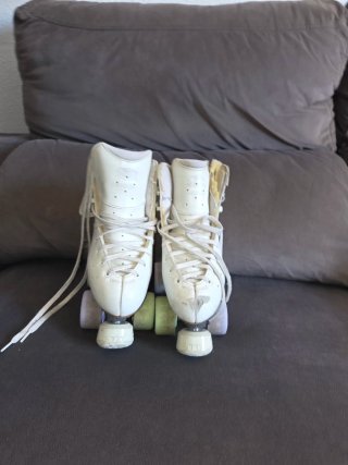 Patines profesionales blancos talla 36 de pie