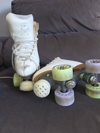 Patines profesionales blancos talla 36 de pie