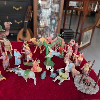 Lote figuras Belén plástico años 70-80