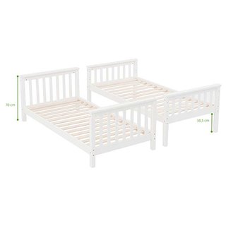 EasyMueble | Litera Juvenil de Madera Blanca