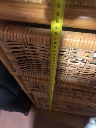 Cajonera organizadora de mimbre