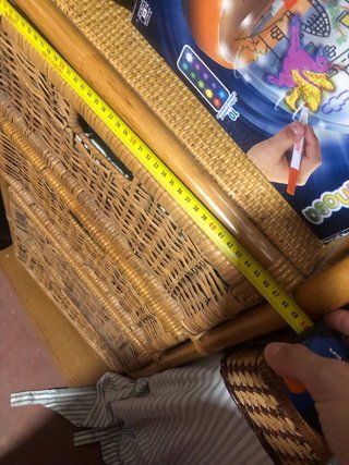 Cajonera organizadora de mimbre