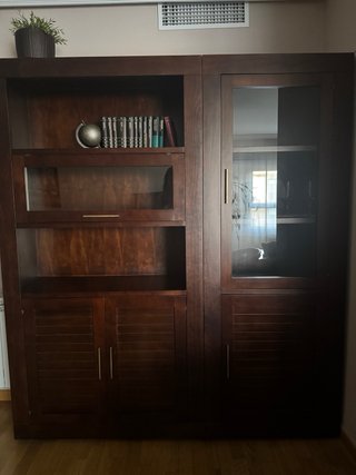 Conjunto Muebles Salón Madera Wengue