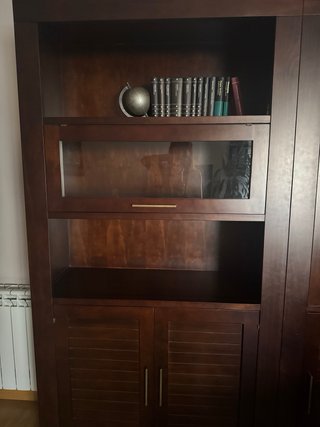 Conjunto Muebles Salón Madera Wengue