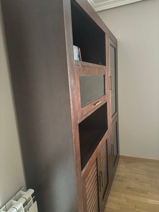 Conjunto Muebles Salón Madera Wengue