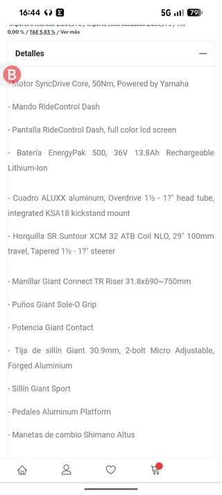 Bicicleta Eléctrica Giant